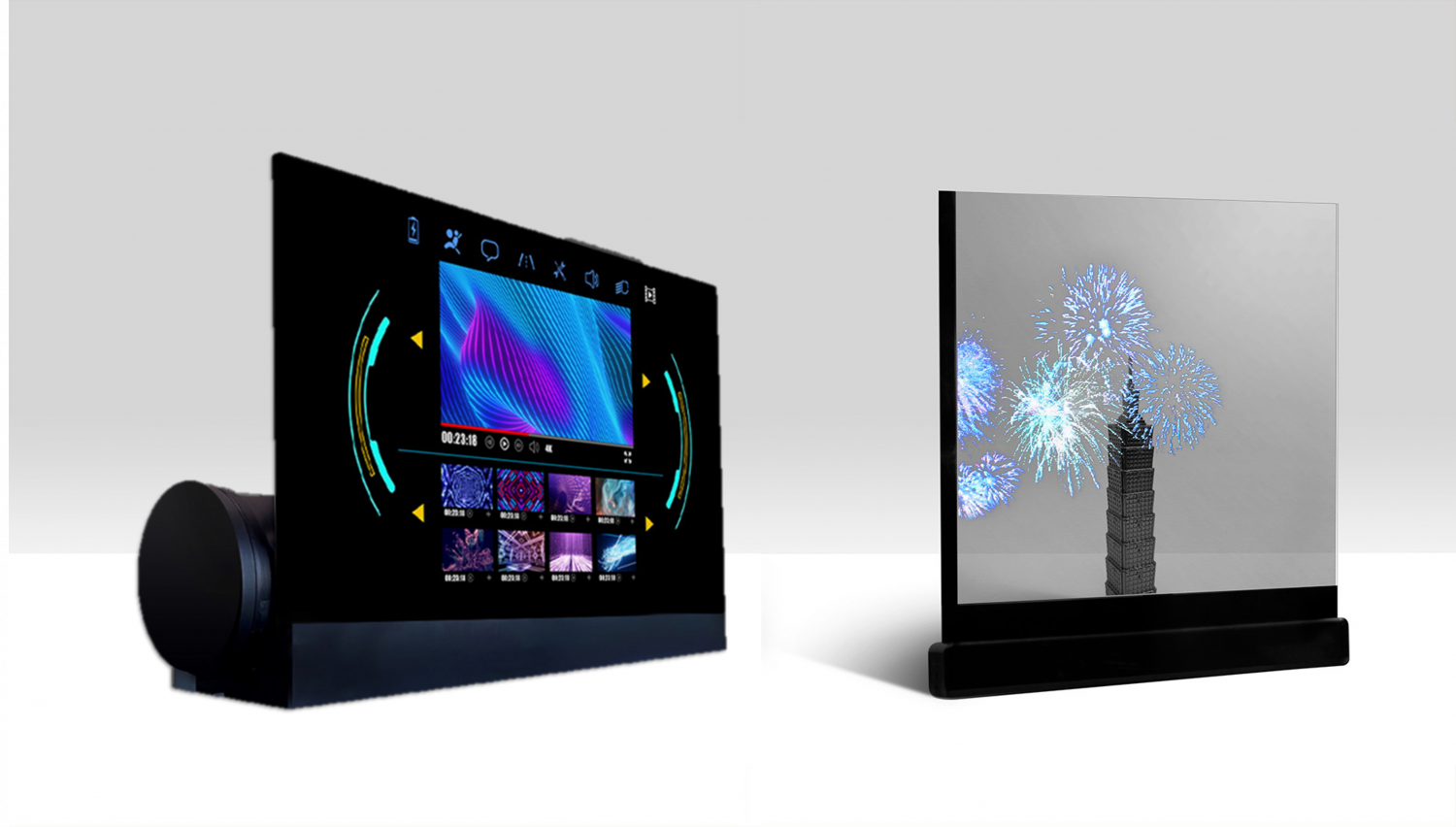 可卷式、折迭性、高透明